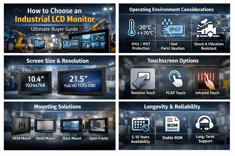 How to Choose an Industrial LCD Monitor