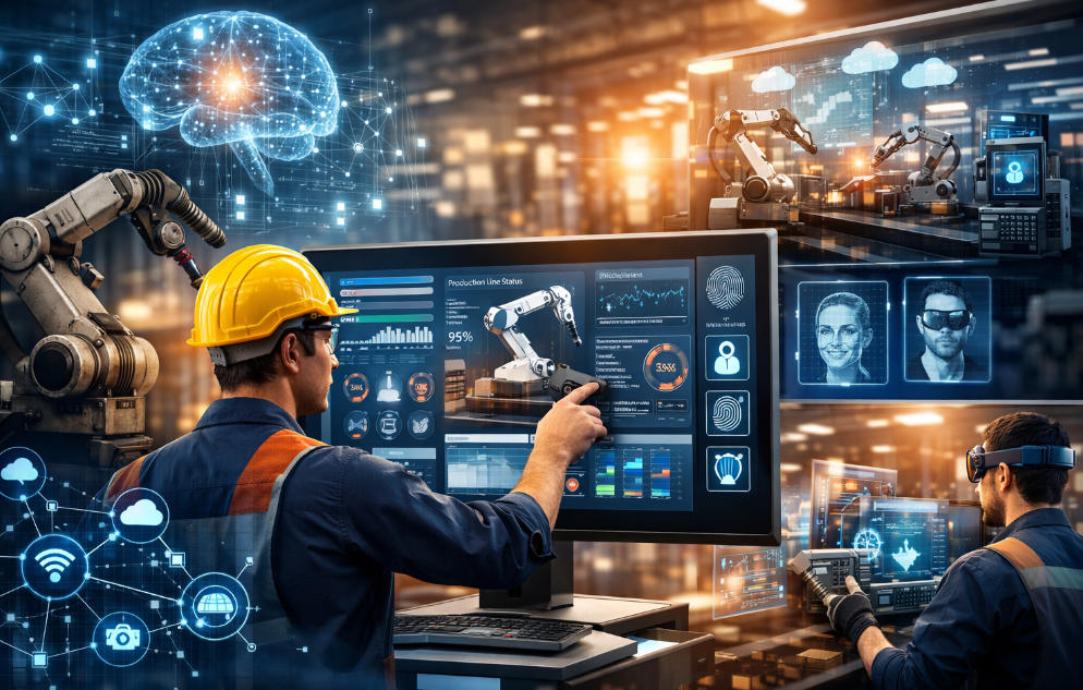 touch screens in smart factories