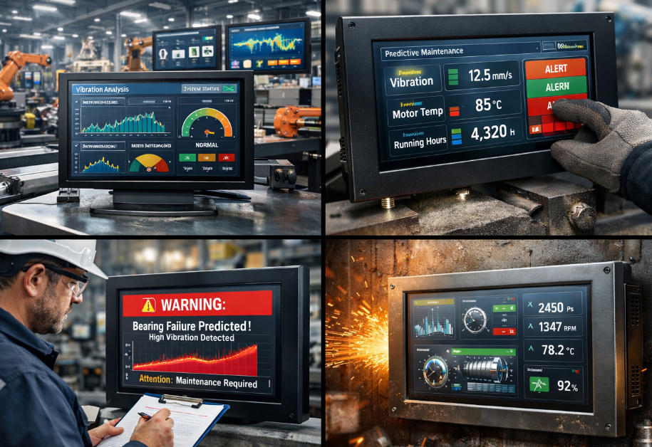 Industrial displays for predictive maintenance